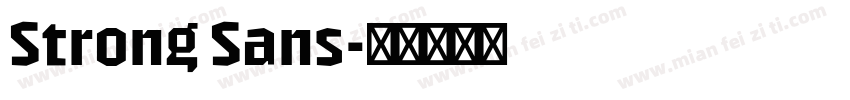 Strong Sans字体转换